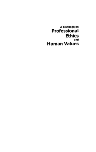 Professional Ethics and Human Values | PDF