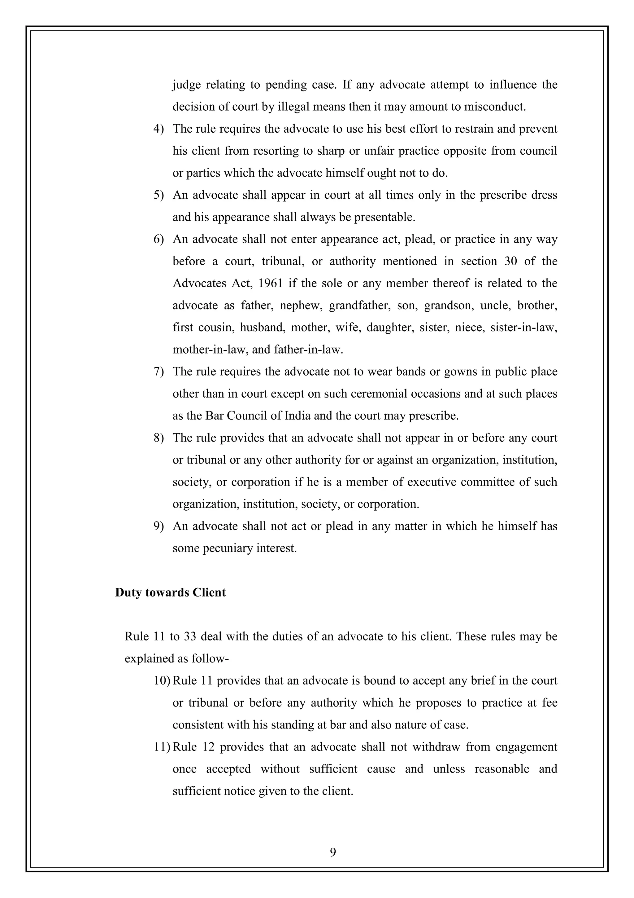 Professional ethics for legal person | PDF