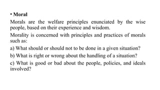 Professional Ethics Lecture Just ethics for everybody to learn and get ...