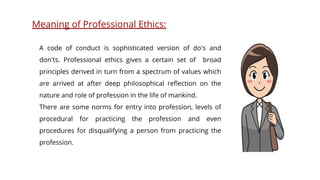Professional Ethics Of Teachers Km Keerti Singh