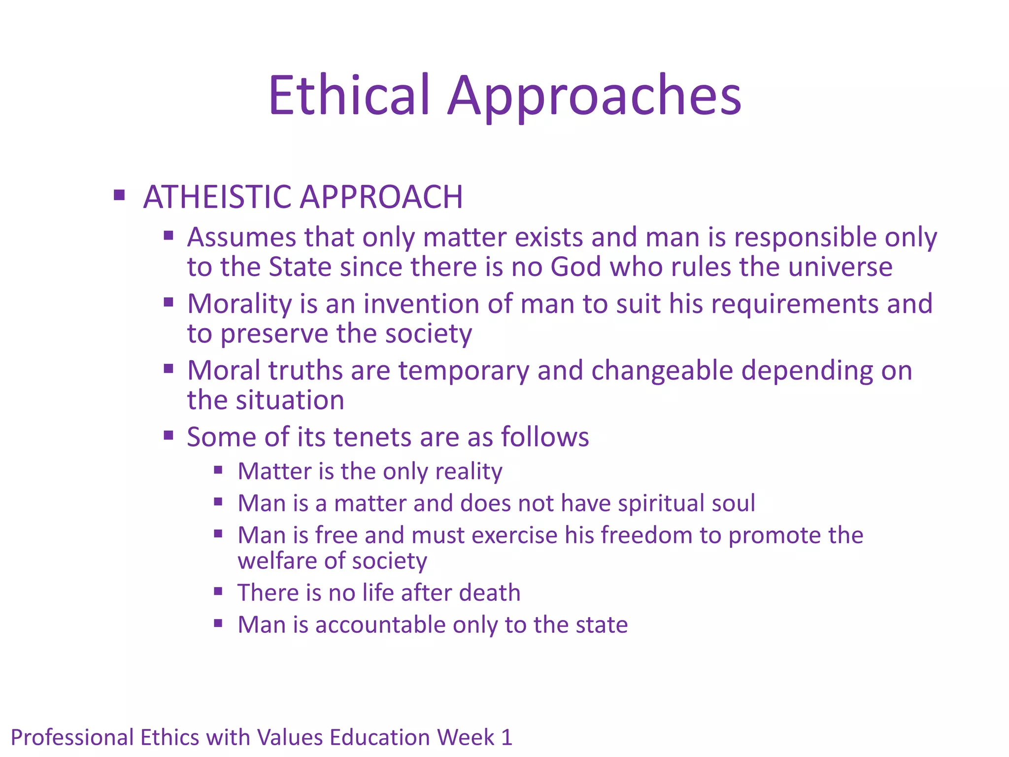 Professional ethics with values education | PPTX