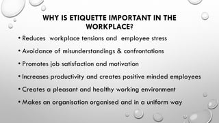 Professional Ettiquette- Introduction to Basics - Part 1 by Christine ...