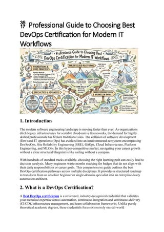 Professional Guide to Choosing Best DevOps Certification for Modern IT ...