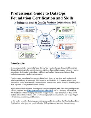 Professional Guide to DataOps Foundation Certification and Skills.pdf