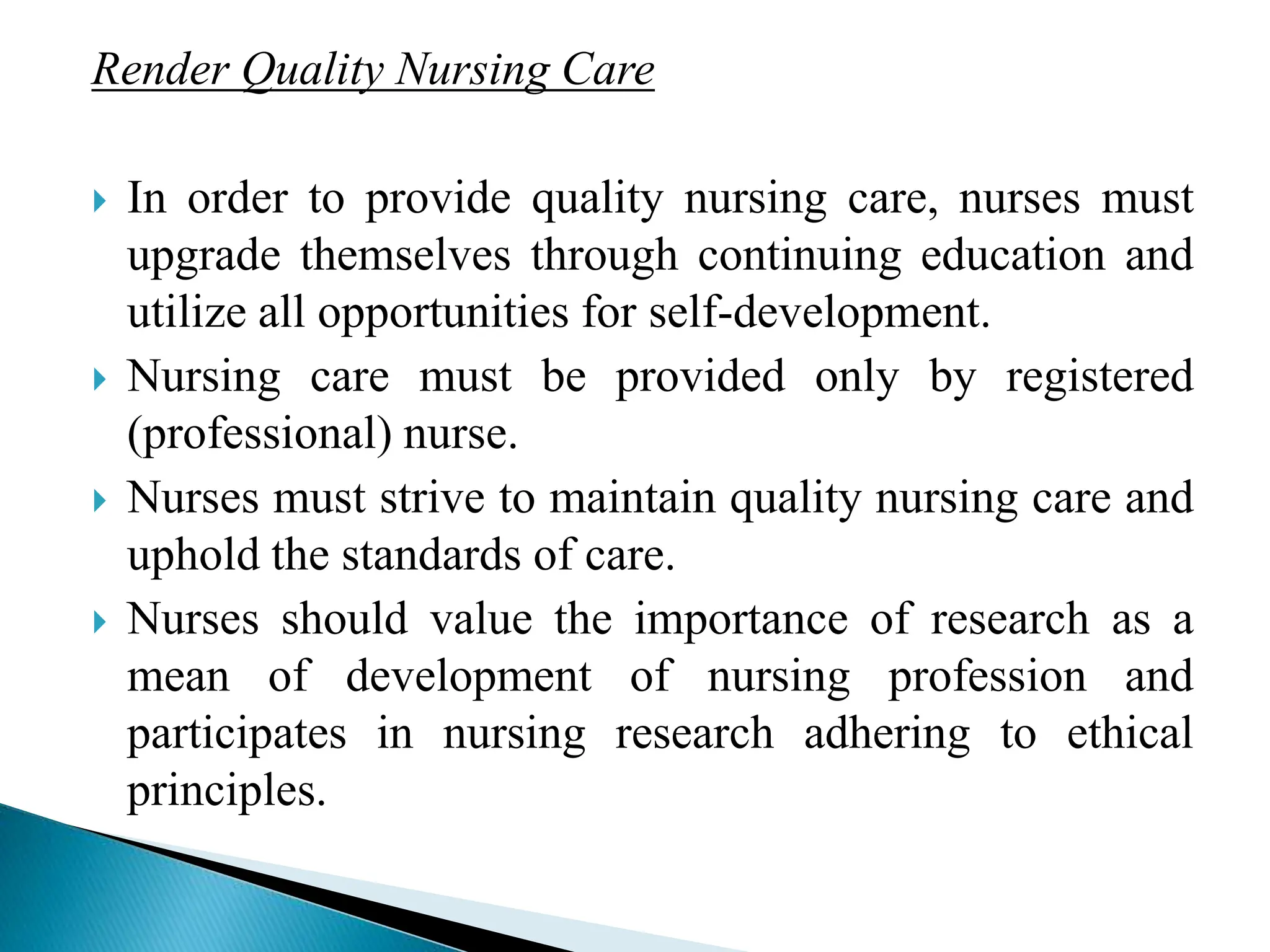 Professionalism Unit I in Nursing PPT
