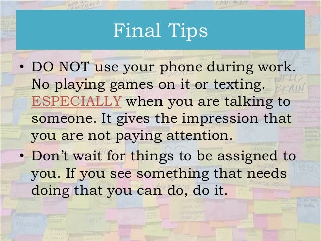 tips for professionalism