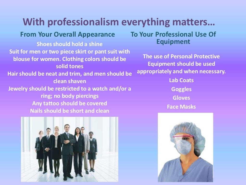 Professionalism in health care powerpoint