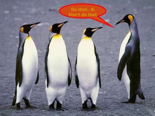 Do that.. &
Don’t do that
 