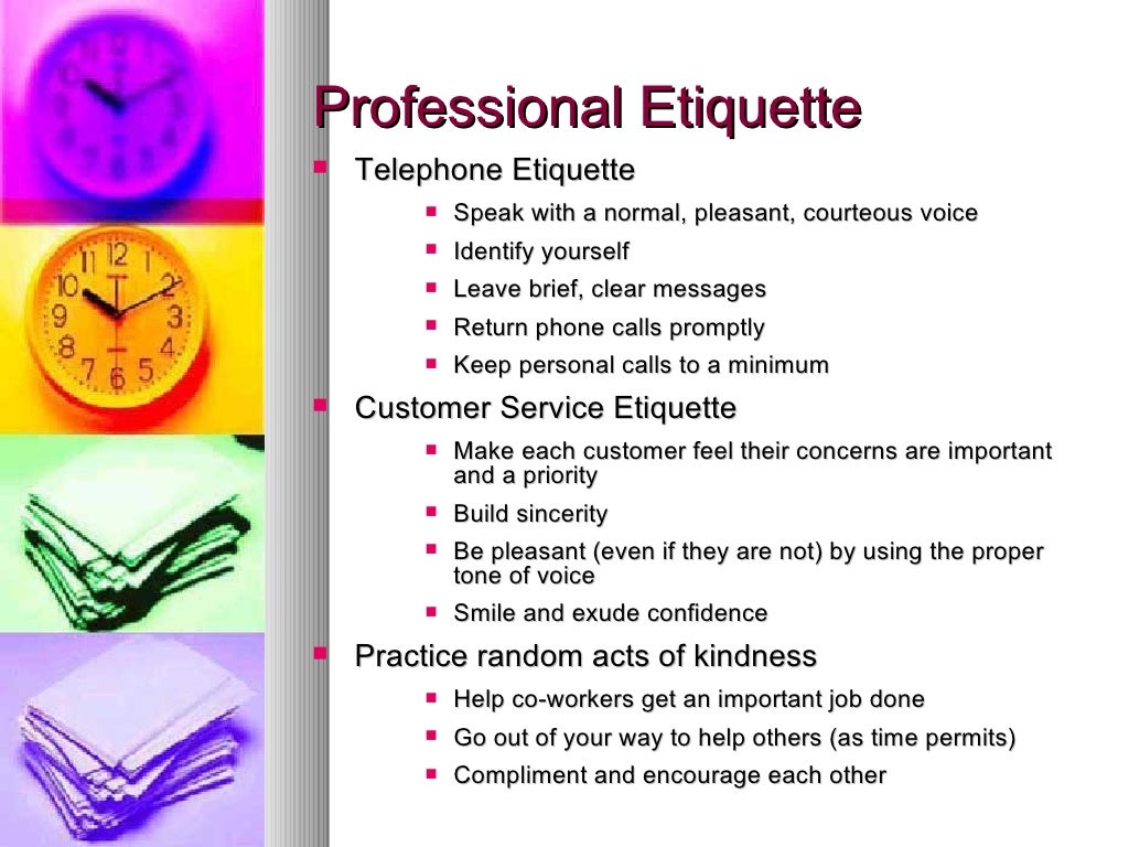 Professionalism Training