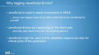 Professional JavaScript Error-Logging | PPT