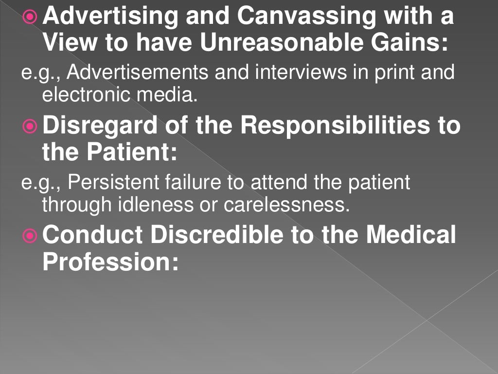 Professional misconduct