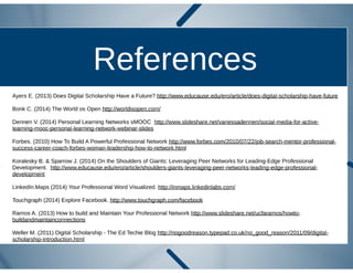 Professional Networks: Social Media in Education