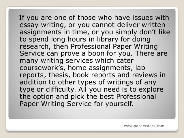 Professional paper writing service