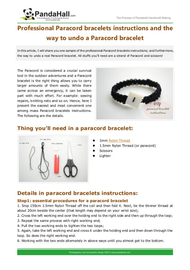 paracord braid instructions