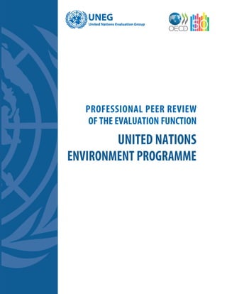 PROFESSIONAL PEER REVIEW 
OF THE EVALUATION FUNCTION 
UNited Nations 
ENvironment programme 
 