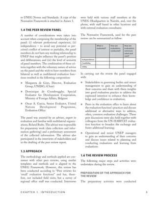 Professional peer review of the evaluation function unep | PDF