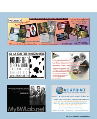 June 2008 • Professional Photographer • 113
 