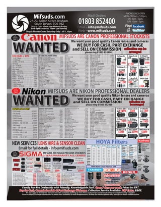 Find
             us
             on




14-24mm f2.8 G
 ED£1299
 