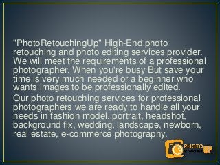 Professional photo retouching services