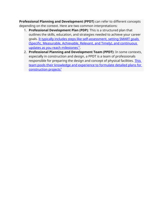 Pdp Update Example Professional Planning and Development.docx