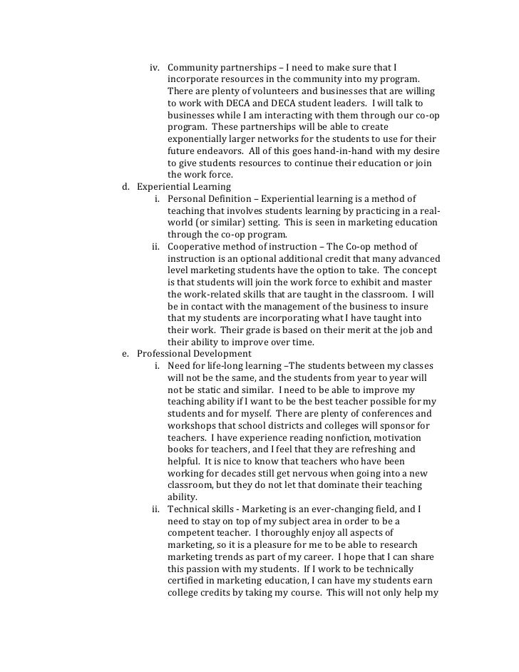 Professional Portfolio Outline Revised