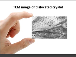 TEM image of dislocated crystal
 