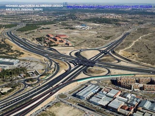 HIGHWAY JUNCTION M-40. MADRID - DESIGN
AND BUILD. (MADRID, SPAIN)
http://www.slideshare.net/JuanZarauzPalma/enlace-m402-48510244
 