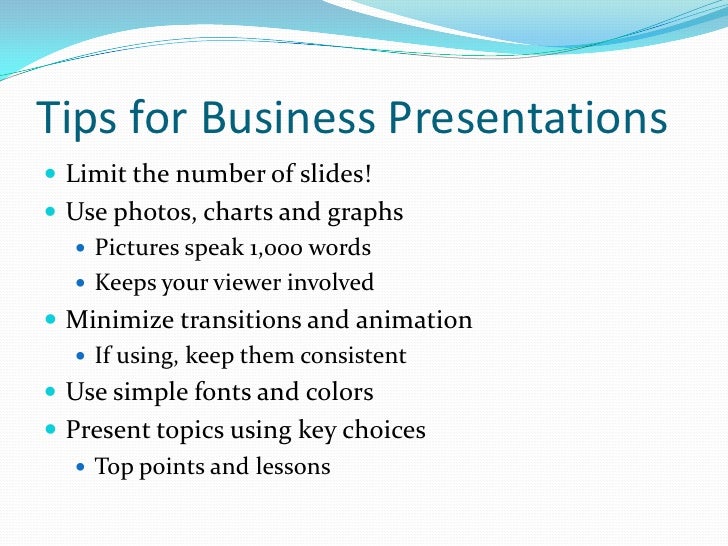 professional presentations for business