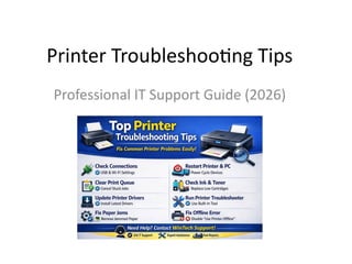 Top Printer Troubleshooting Tips: Professional Guide to Fix Common ...