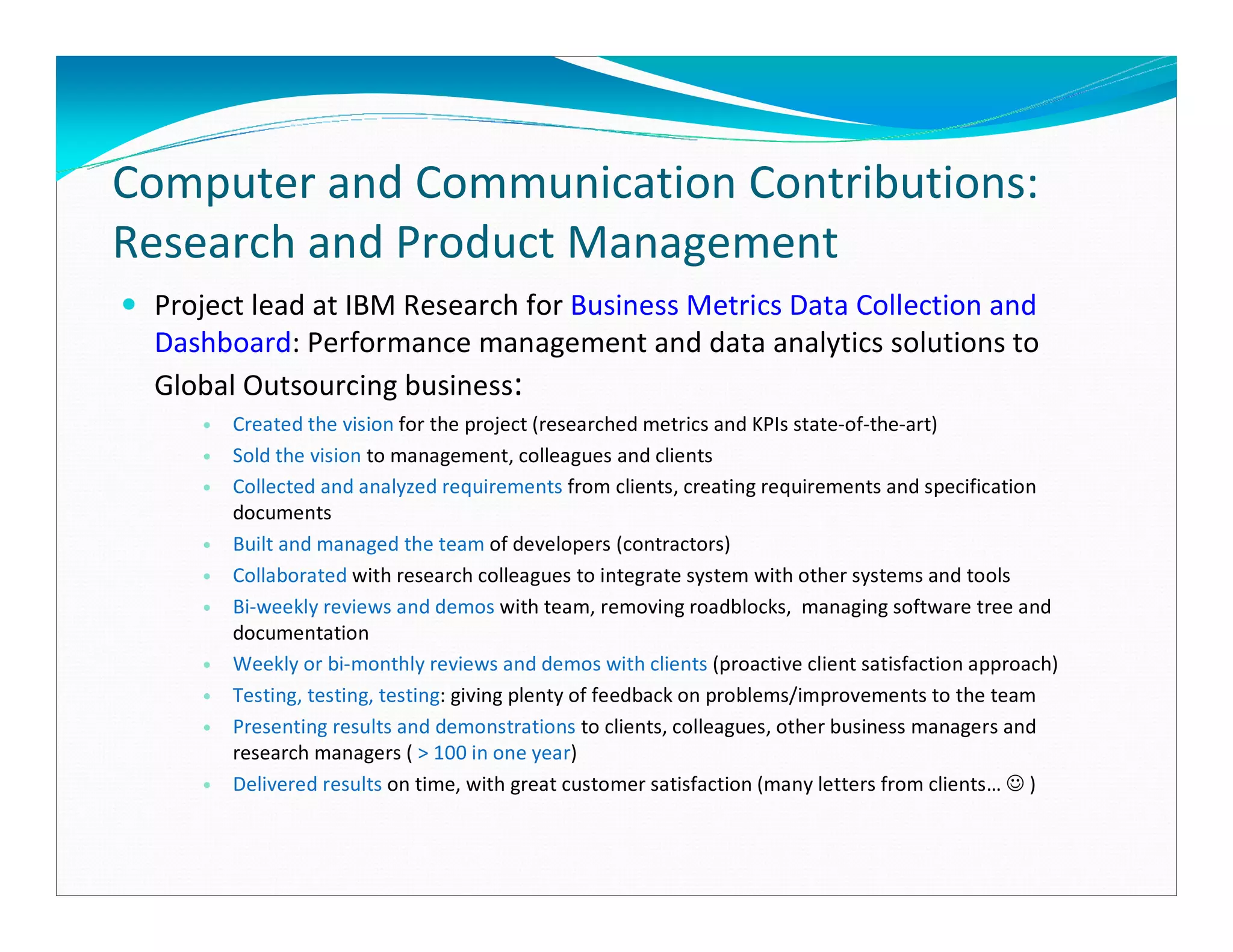 Professional Profile