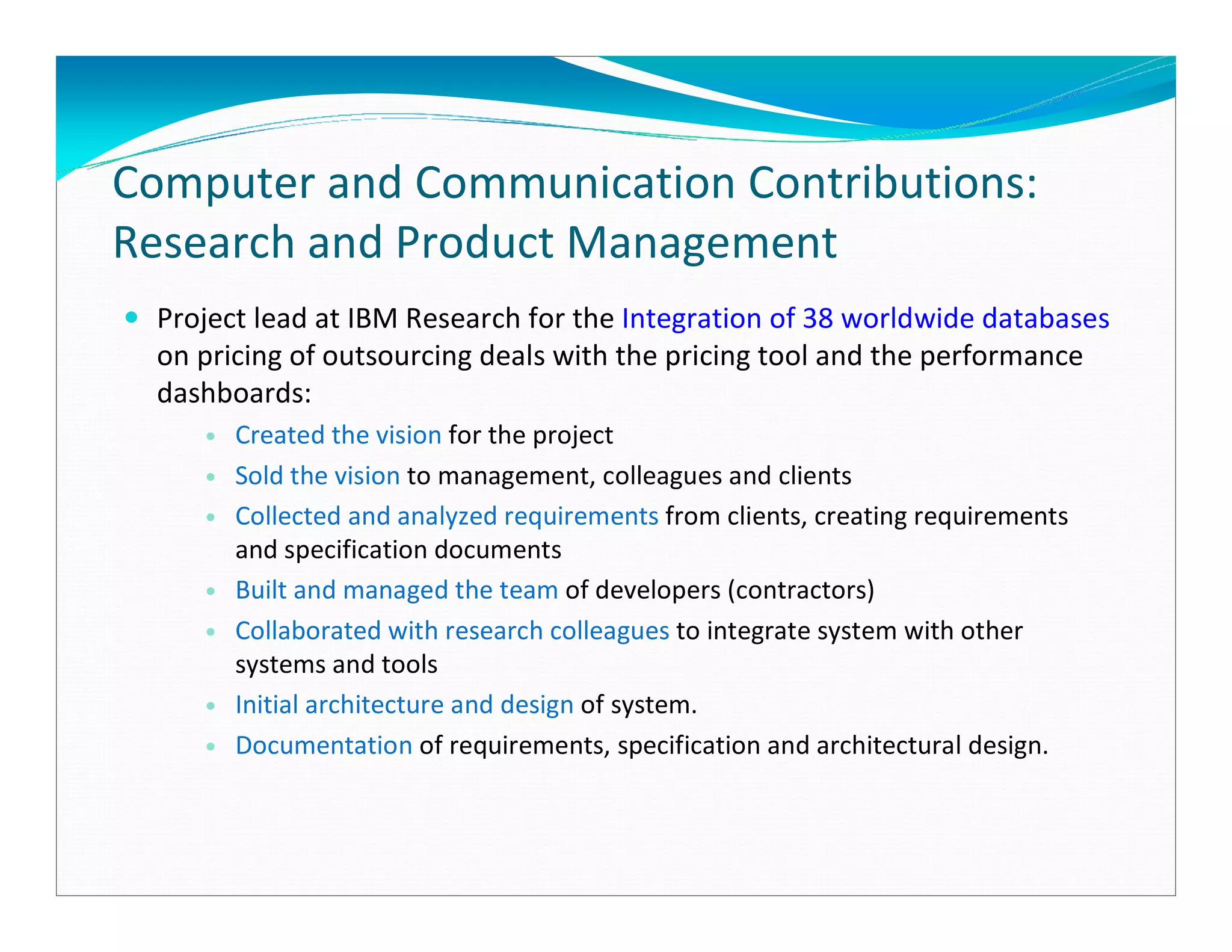 Professional Profile