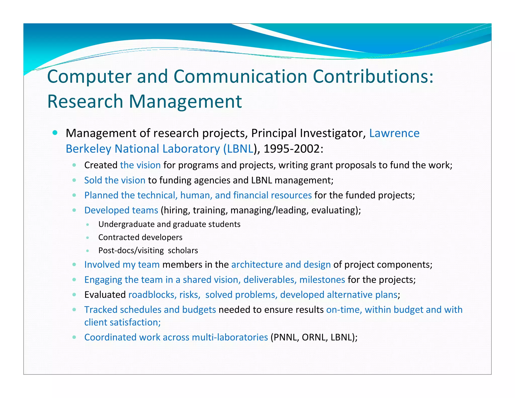 Professional Profile