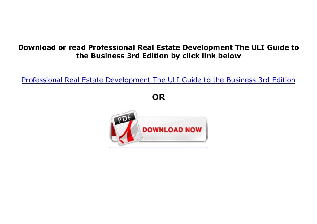 Audiobooks_ library Professional Real Estate Development The ULI Guide