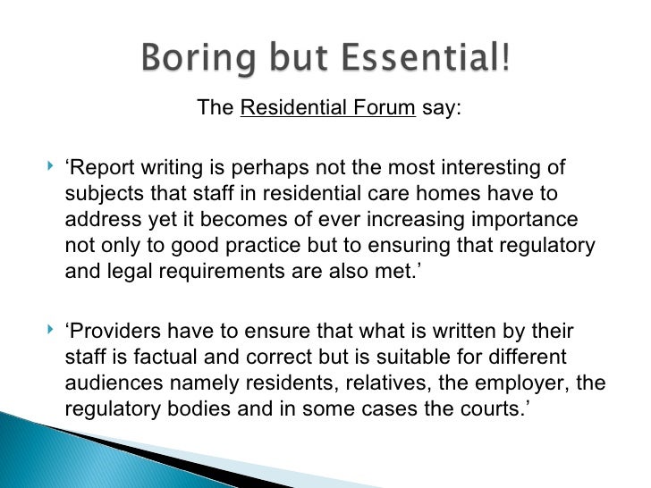 professional report writing