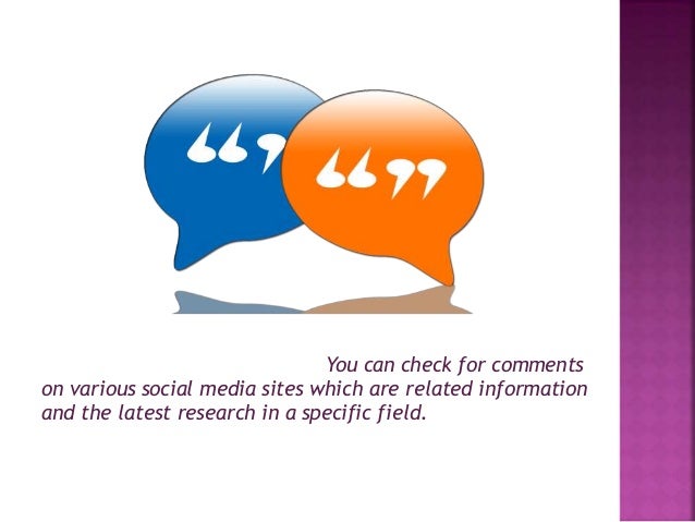 Referring Social Media For Your Research Paper