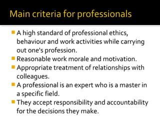 Professional responsibility and the role of the engineer | PPT