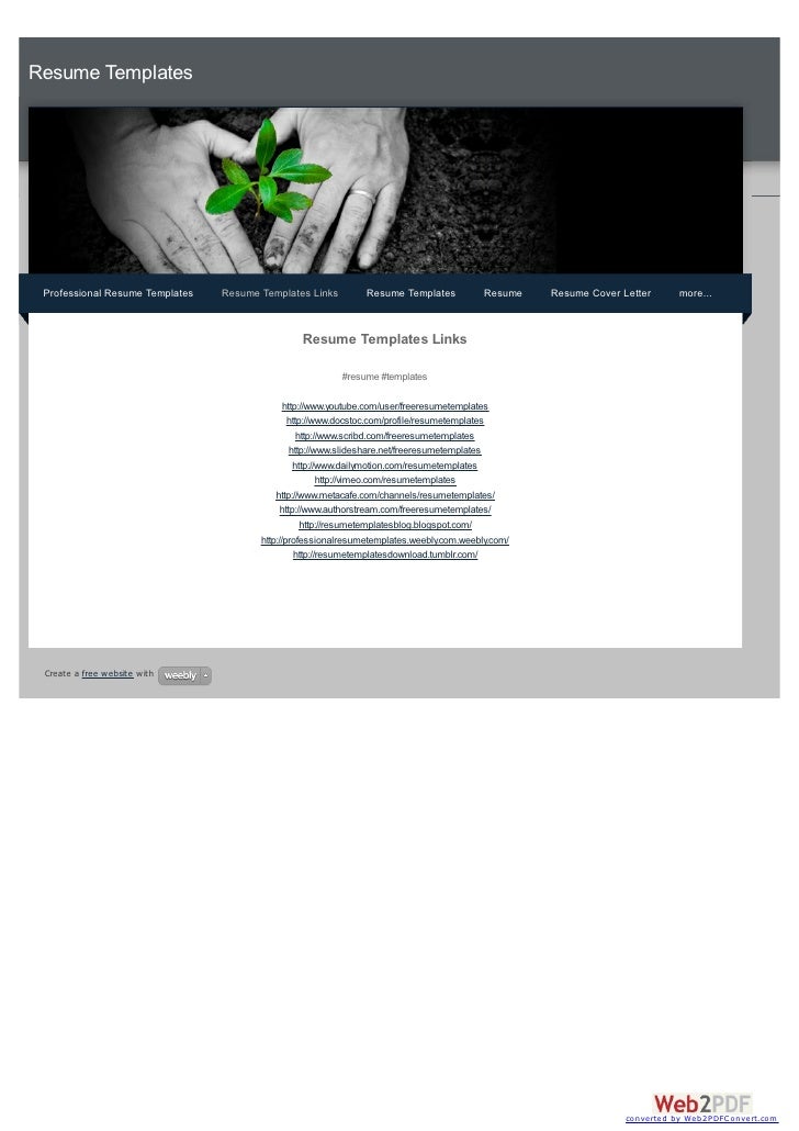 using free resume templates to build a resume