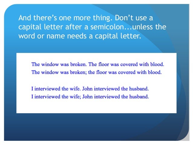 Do You Use A Capital Letter After A Comma Do You Use A Capital Letter After A Comma