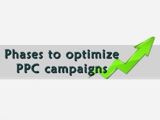 Phases to optimizePhases to optimize
PPC campaignsPPC campaigns
 