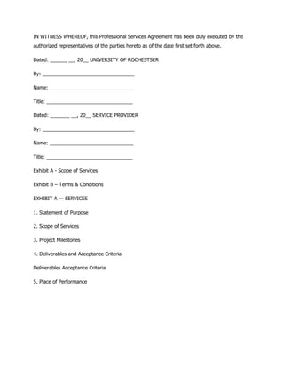 PROFESSIONAL SERVICES AGREEMENT | PDF