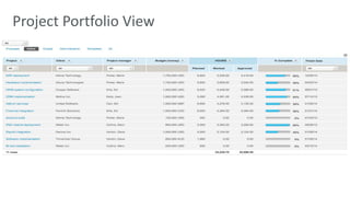 Project Portfolio View 
 