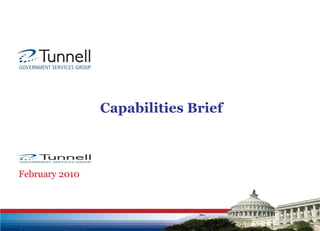 Capabilities Brief February 2010 GOVERNMENT SERVICES 