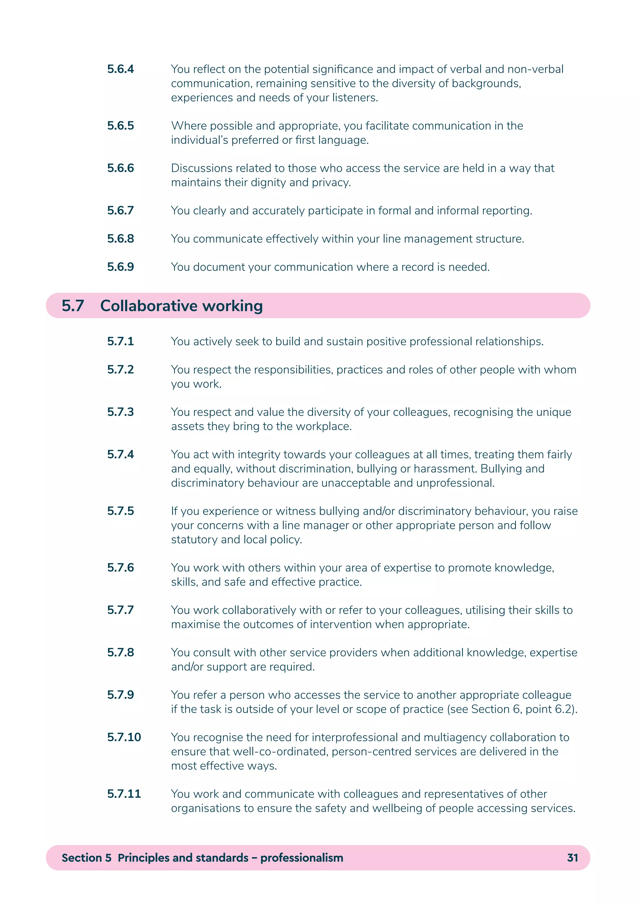 Professional Standards for Occupational Therapy Practice, Conduct and ...
