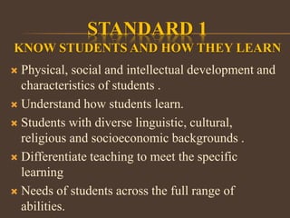 Professional standards for teaching | PPTX