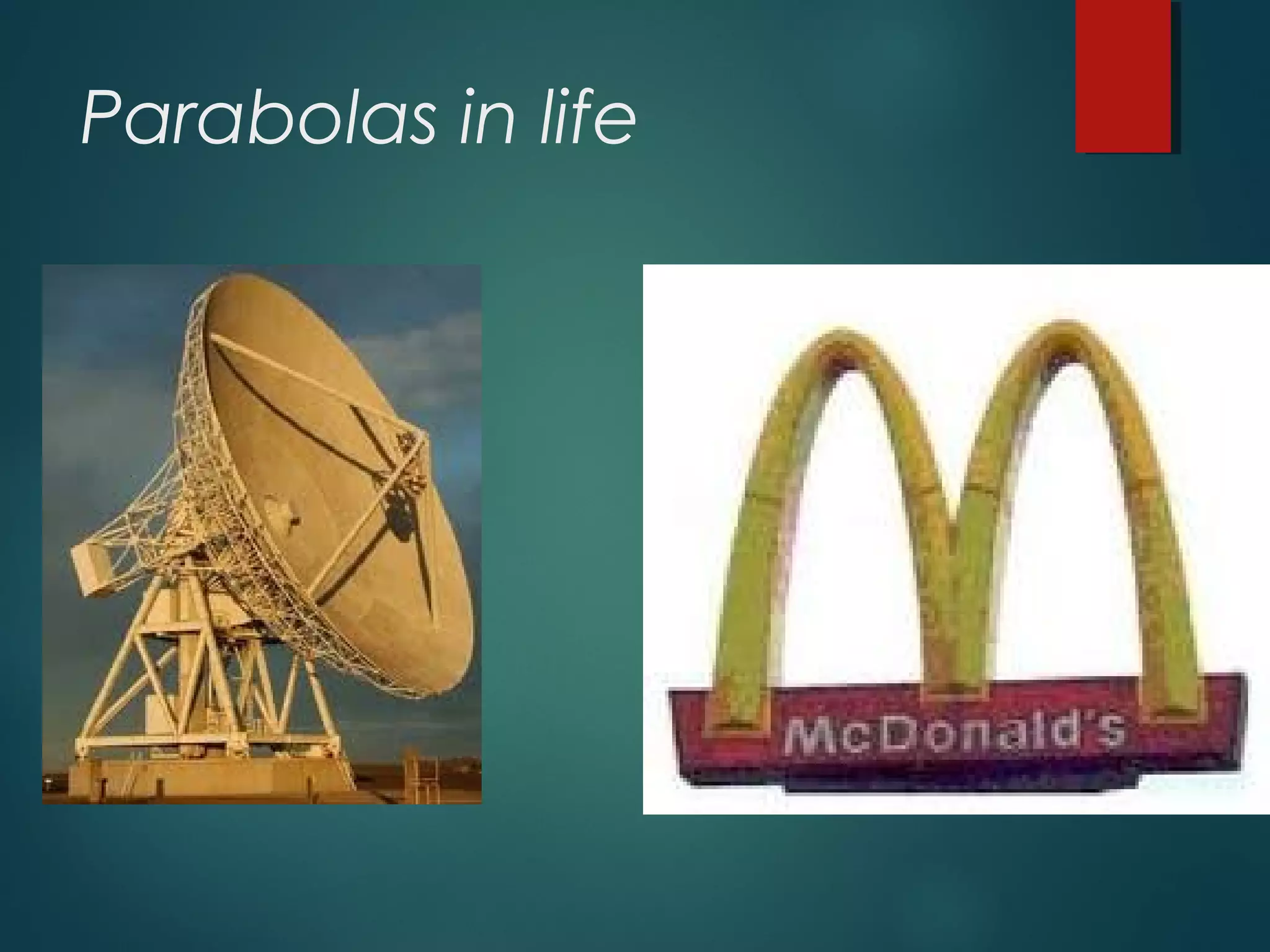 Parabolas in life
 