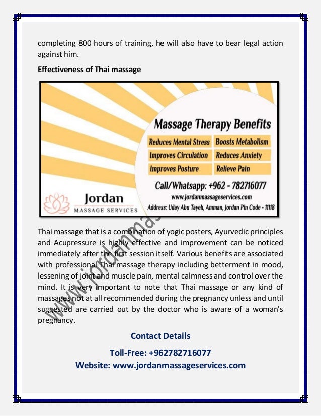 Professional Thai Massage In Amman Jordan Massage Services