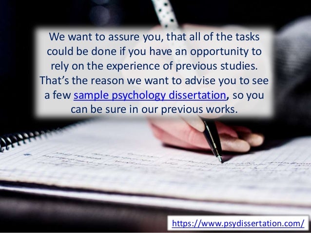 Psychology undergraduate dissertation examples picture