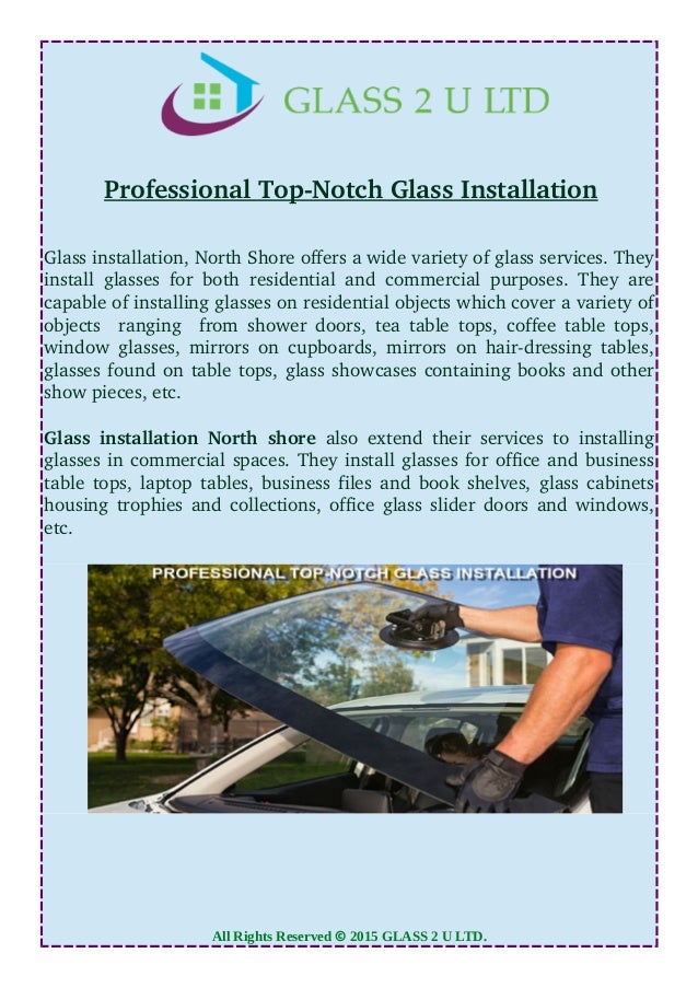 Professional TopNotch Glass Installation