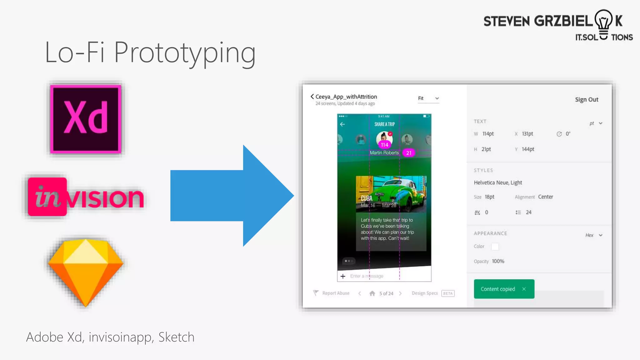 Lo-Fi Prototyping
Adobe Xd, invisoinapp, Sketch
 