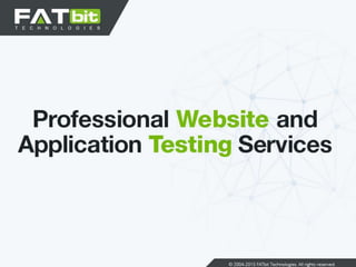 Professional website, mobile app & software testing services